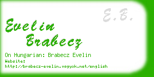 evelin brabecz business card